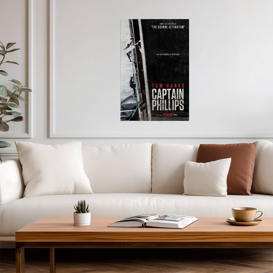 Captain Phillips Tom Hanks | True Story Thriller Poster | Somali Pirates Movie Art - Movies & TV Poster