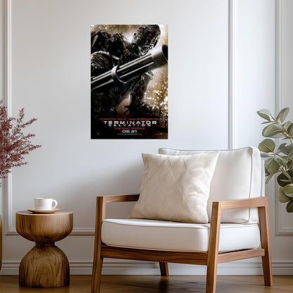 Terminator Salvation Christian Bale | Post-Apocalyptic Sci-Fi Poster | Action Movie Wall Art - Movies & TV Poster