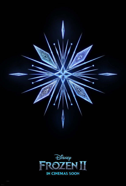 Frozen II Elemental Snowflake Symbol | Minimalist Teaser Poster | Animated Fantasy Movie Art - Movies & TV Poster