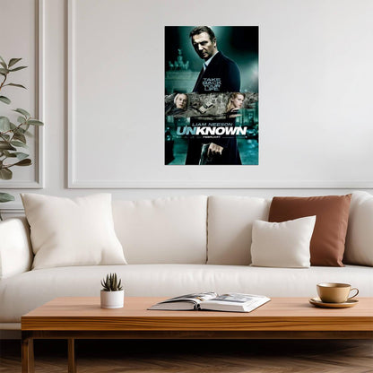 Unknown Liam Neeson | Action Thriller Movie Poster | Mystery Film Wall Art - Movies & TV Poster
