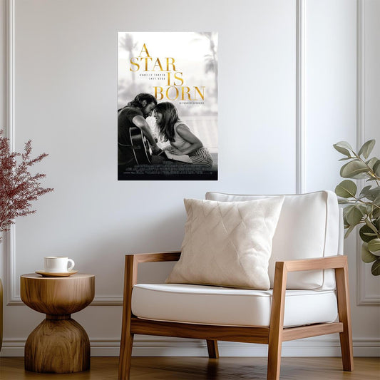 A Star Is Born | Lady Gaga & Bradley Cooper | Musical Drama Movie Poster - Movies & TV Poster