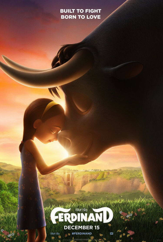 Ferdinand the Bull and Nina | Heartwarming Animated Movie Poster | Family Adventure Wall Art - Movies & TV Poster