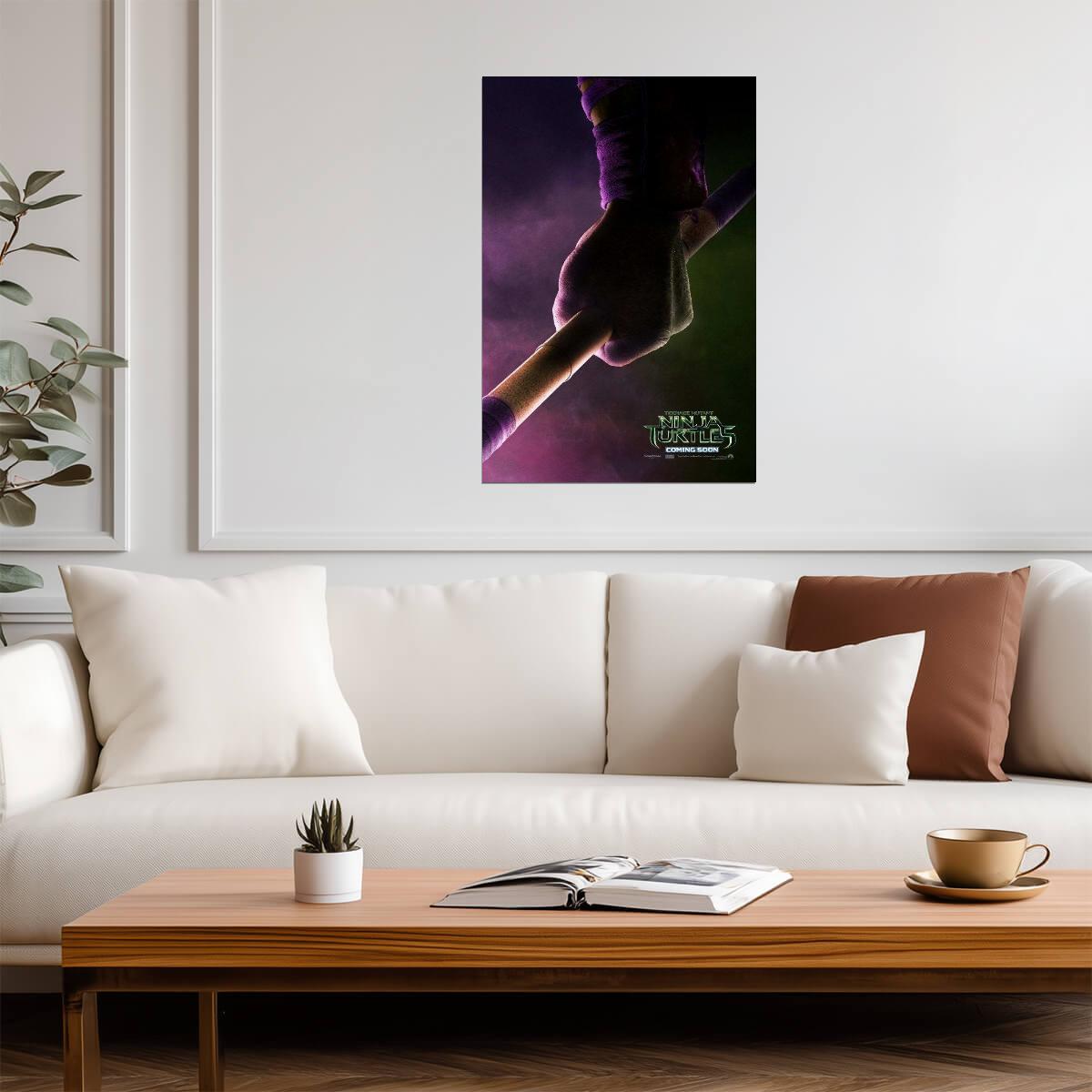 Teenage Mutant Ninja Turtles 2014 | Donatello Close-Up Poster | Action Movie Character Art - Movies & TV Poster