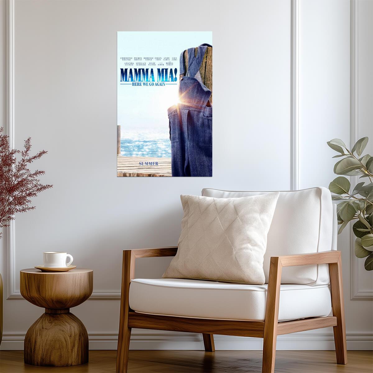 Mamma Mia Here We Go Again | Lily James & Amanda Seyfried | Musical Movie Poster - Movies & TV Poster