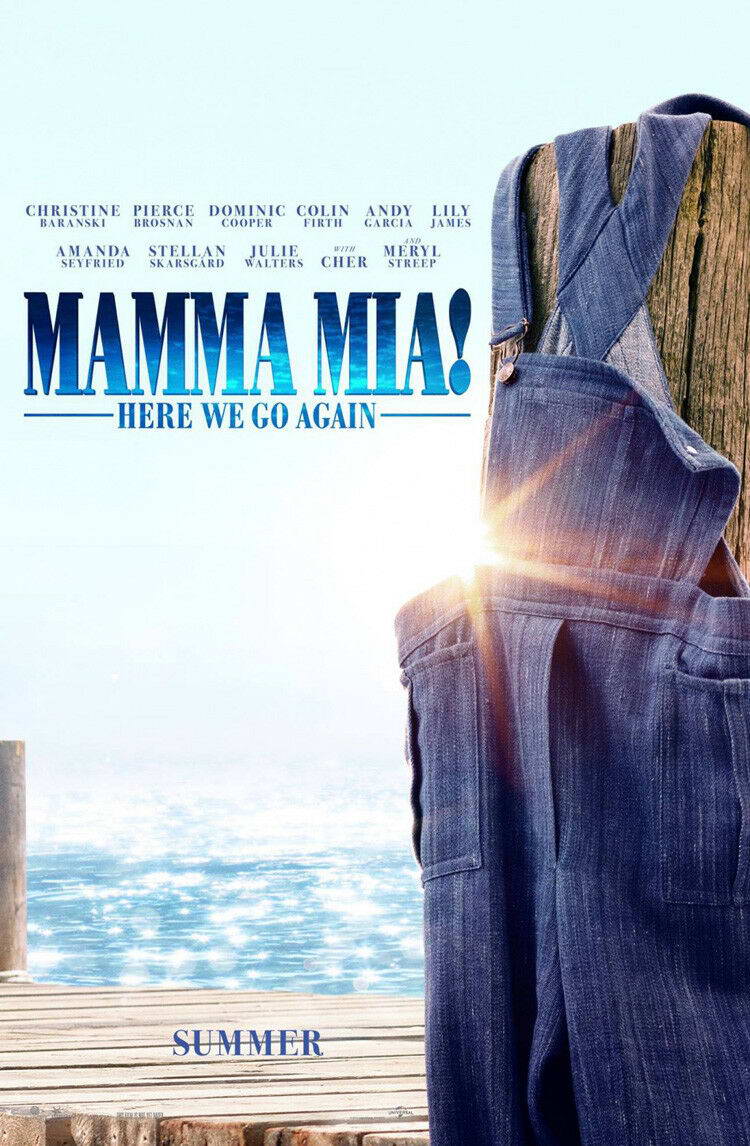 Mamma Mia Here We Go Again | Lily James & Amanda Seyfried | Musical Movie Poster - Movies & TV Poster