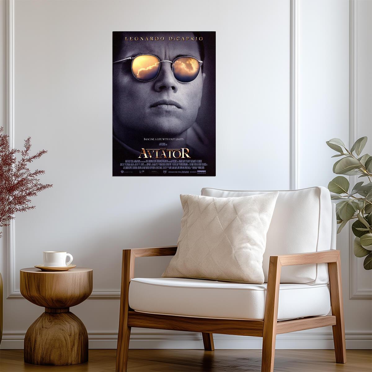 The Aviator Leonardo DiCaprio | Howard Hughes Biopic Poster | Martin Scorsese Film Art - Movies & TV Poster