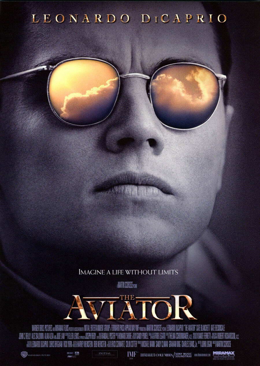 The Aviator Leonardo DiCaprio | Howard Hughes Biopic Poster | Martin Scorsese Film Art - Movies & TV Poster