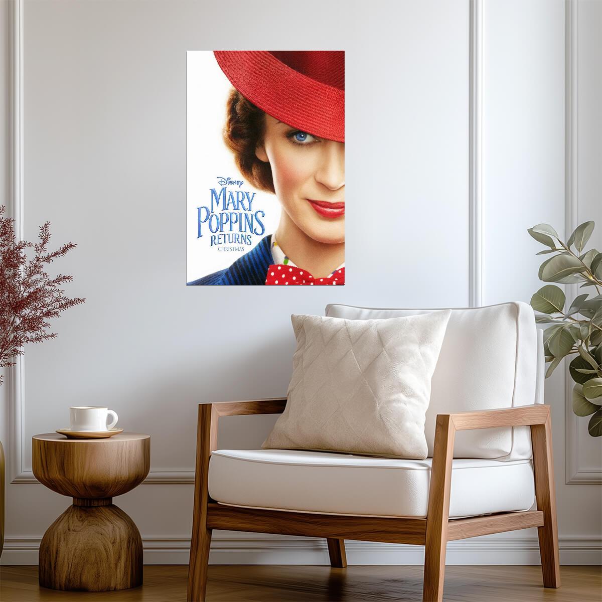 Mary Poppins Returns Emily Blunt | Musical Fantasy Movie Poster | Modern Family Film Art - Movies & TV Poster