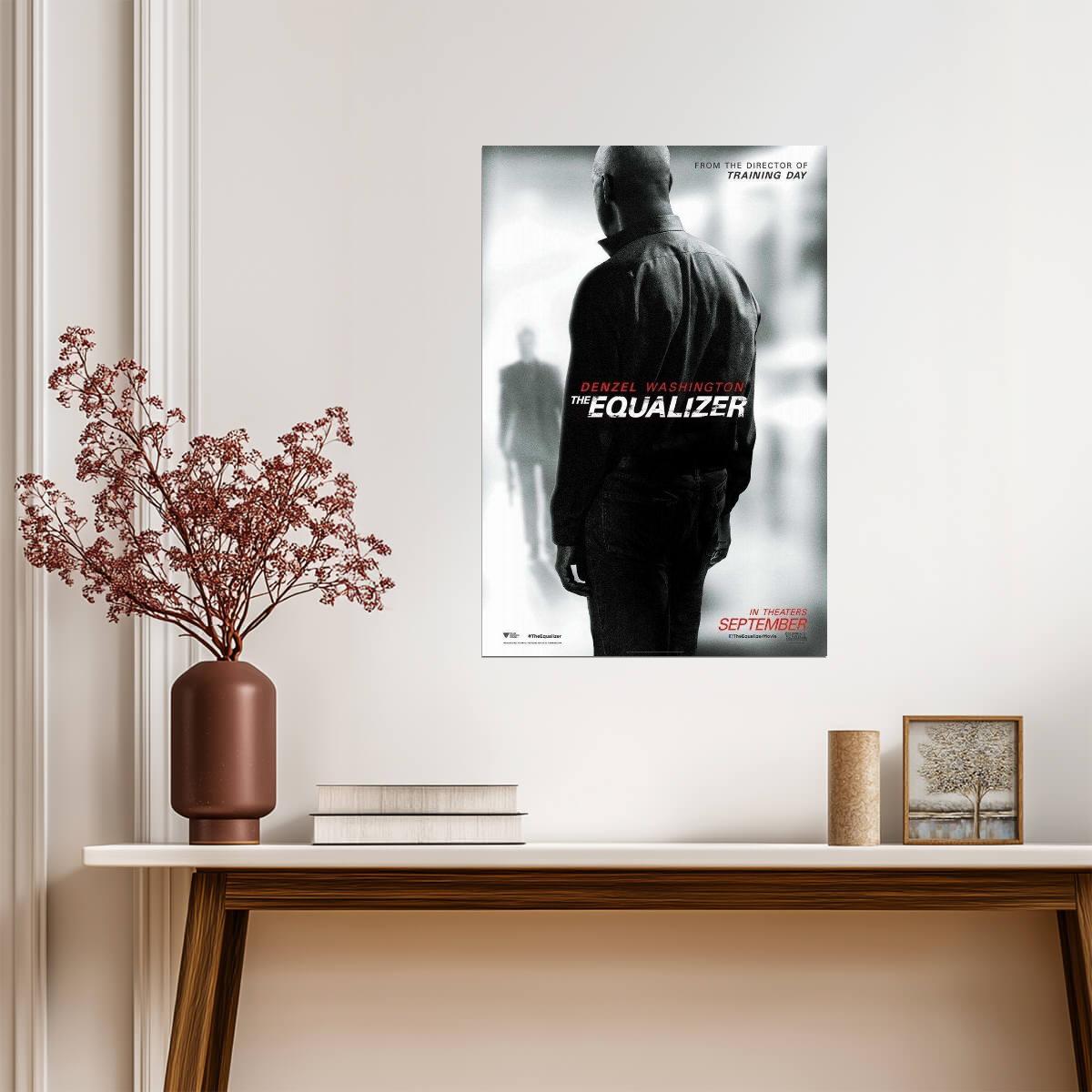 The Equalizer Denzel Washington | Action Thriller Movie Poster | Vigilante Justice Film Art - Movies & TV Poster