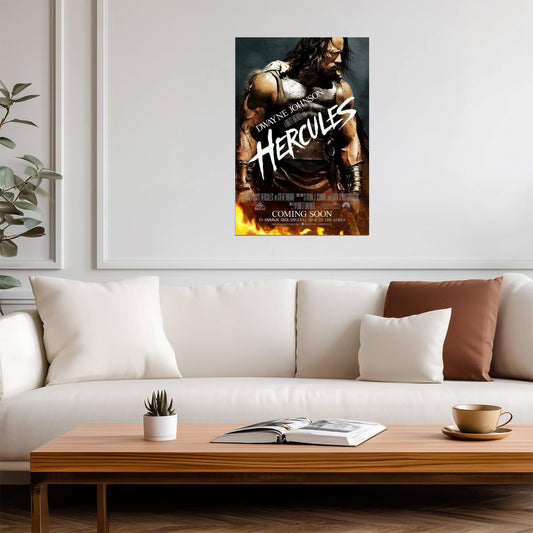 Hercules Dwayne Johnson | Fantasy Action Movie Poster | Greek Mythology Wall Art - Movies & TV Poster