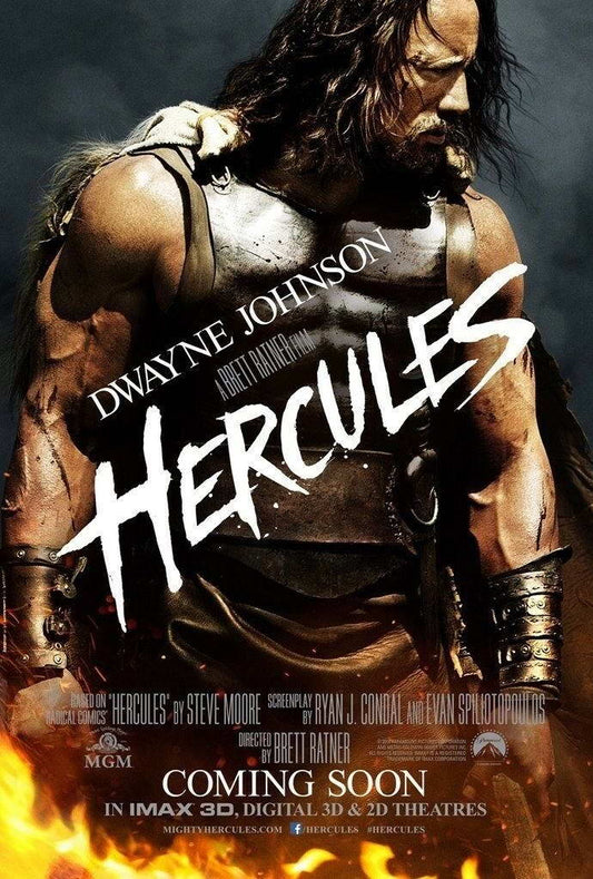 Hercules Dwayne Johnson | Fantasy Action Movie Poster | Greek Mythology Wall Art - Movies & TV Poster