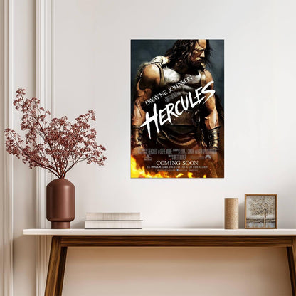 Hercules Dwayne Johnson | Fantasy Action Movie Poster | Greek Mythology Wall Art - Movies & TV Poster