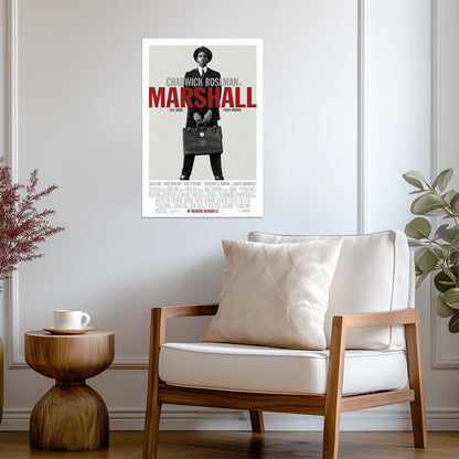 Marshall Chadwick Boseman as Thurgood Marshall | Biographical Drama Poster | Legal History Film Art - Movies & TV Poster