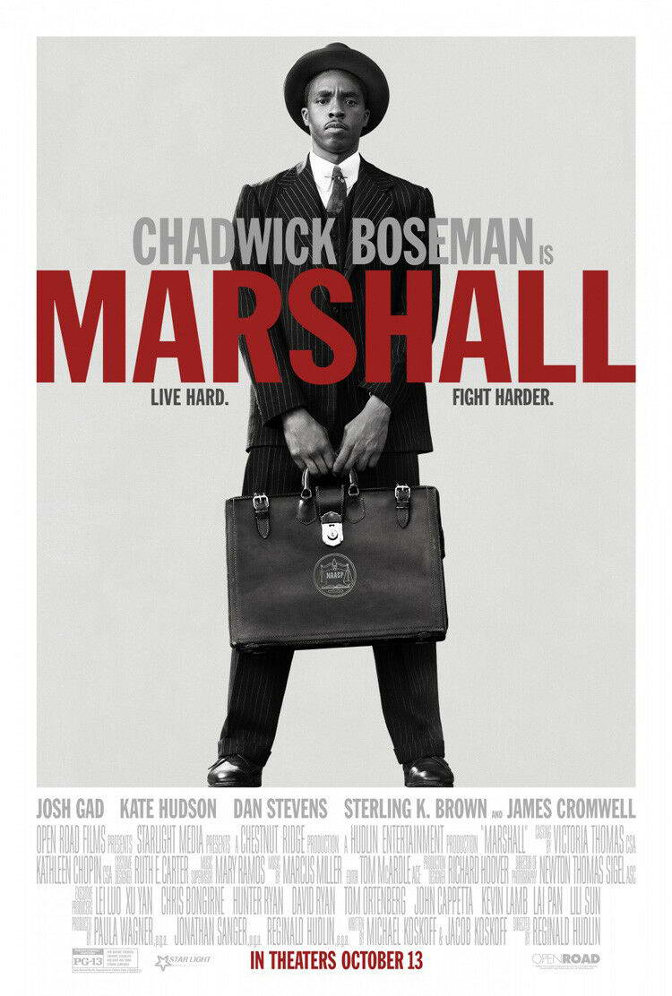 Marshall Chadwick Boseman as Thurgood Marshall | Biographical Drama Poster | Legal History Film Art - Movies & TV Poster