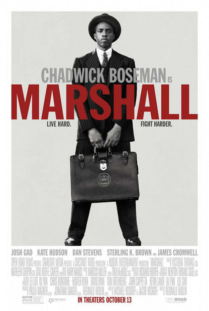 Marshall Chadwick Boseman as Thurgood Marshall | Biographical Drama Poster | Legal History Film Art - Movies & TV Poster