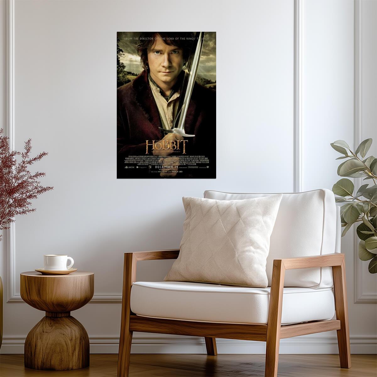 The Hobbit An Unexpected Journey | Fantasy Adventure Poster | Middle-earth Wall Art - Movies & TV Poster