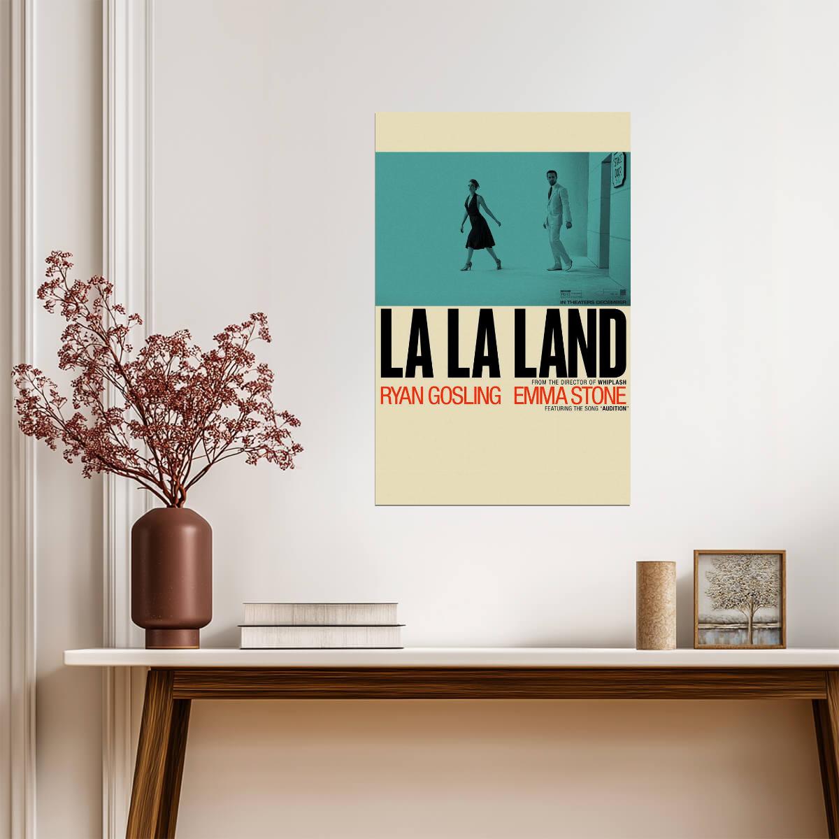 La La Land Emma Stone & Ryan Gosling | Musical Romance Movie Poster | City of Stars Wall Art - Movies & TV Poster