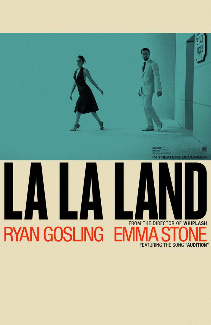 La La Land Emma Stone & Ryan Gosling | Musical Romance Movie Poster | City of Stars Wall Art - Movies & TV Poster