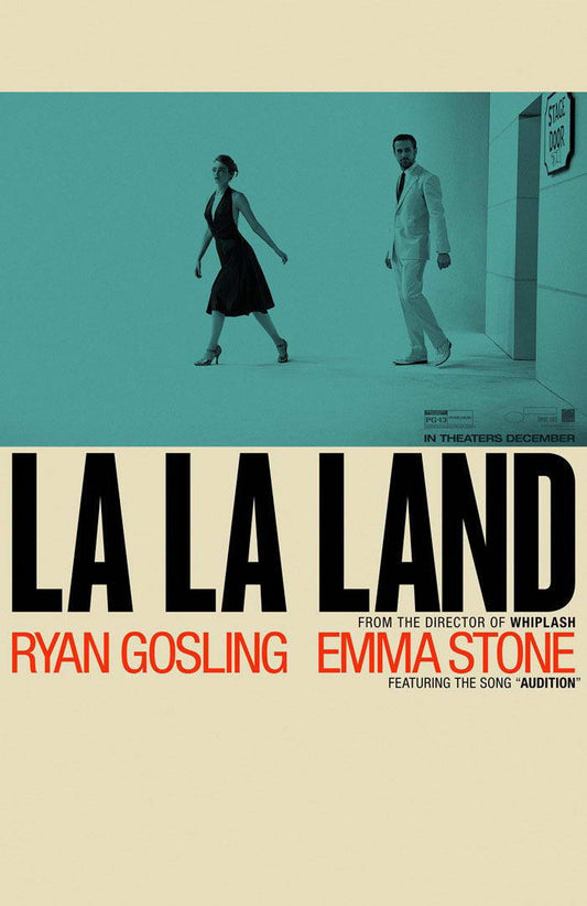 La La Land Emma Stone & Ryan Gosling | Musical Romance Movie Poster | City of Stars Wall Art - Movies & TV Poster