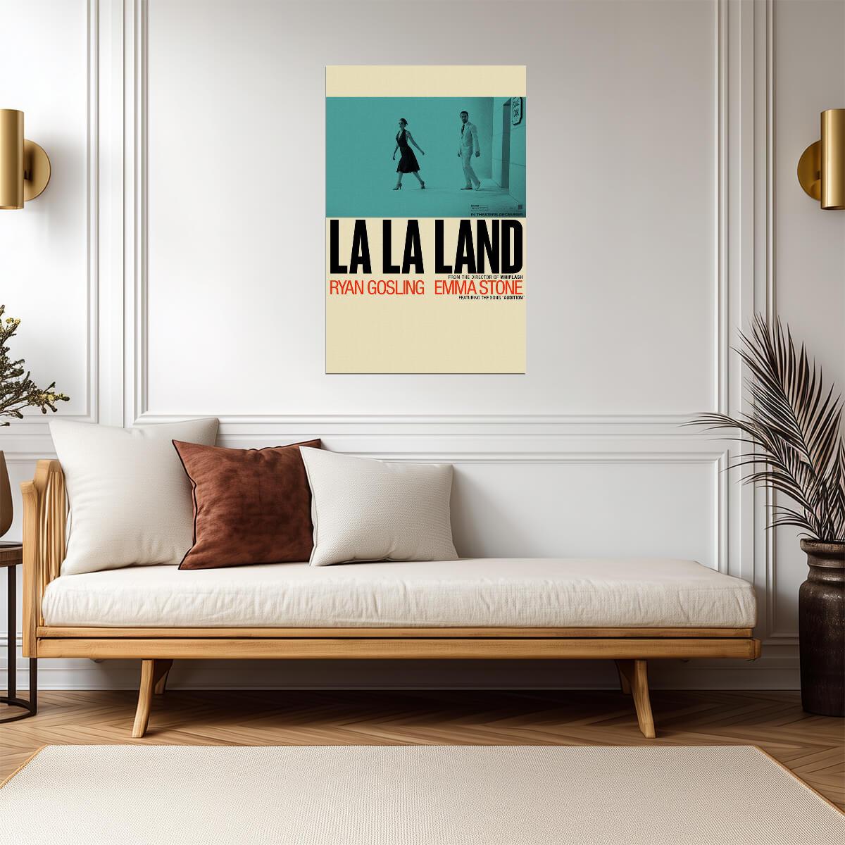 La La Land Emma Stone & Ryan Gosling | Musical Romance Movie Poster | City of Stars Wall Art - Movies & TV Poster