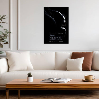 Maleficent Mistress of Evil Angelina Jolie | Dark Fantasy Movie Poster | Fairytale Villain Art - Movies & TV Poster