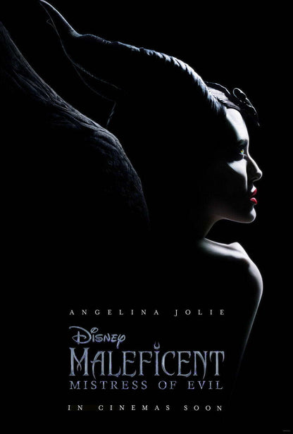 Maleficent Mistress of Evil Angelina Jolie | Dark Fantasy Movie Poster | Fairytale Villain Art - Movies & TV Poster