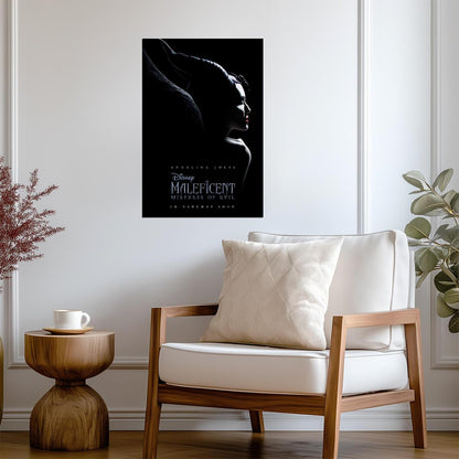 Maleficent Mistress of Evil Angelina Jolie | Dark Fantasy Movie Poster | Fairytale Villain Art - Movies & TV Poster
