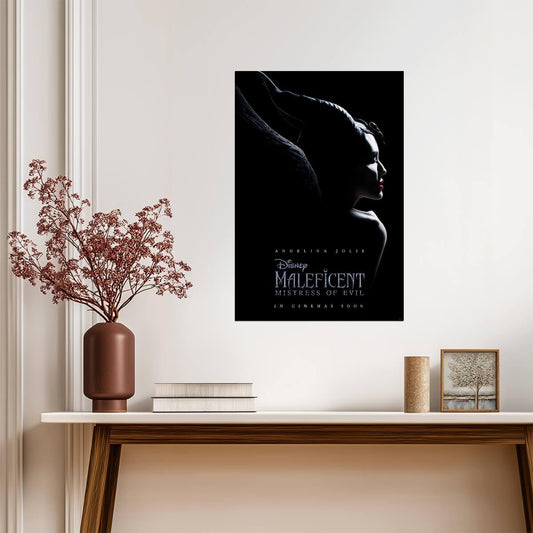 Maleficent Mistress of Evil Angelina Jolie | Dark Fantasy Movie Poster | Fairytale Villain Art - Movies & TV Poster