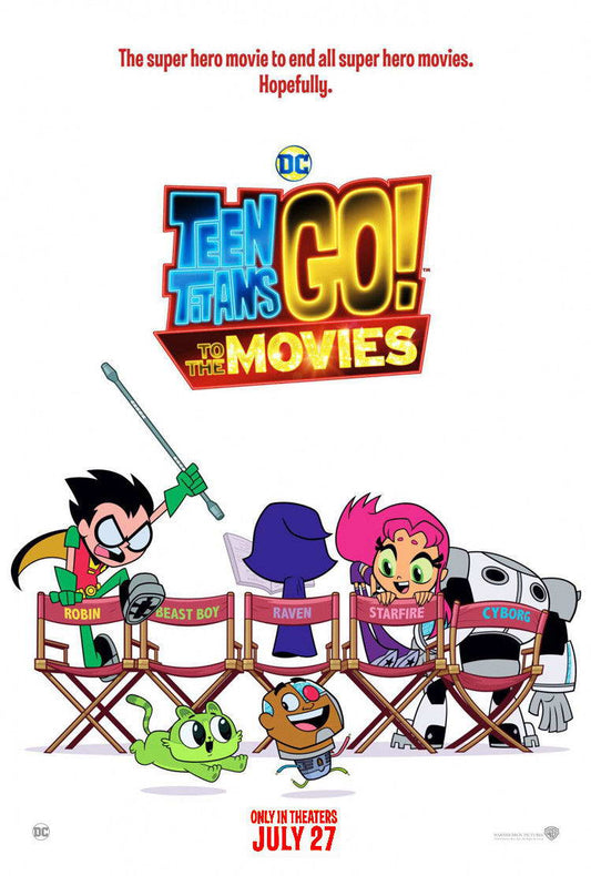 Teen Titans Go To The Movies | Animated Superhero Comedy Poster | DC Animated Movie Art - Movies & TV Poster