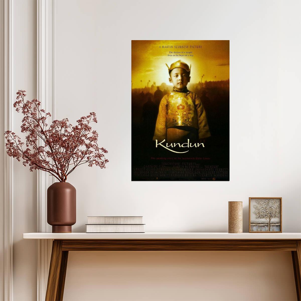 Kundun a Martin Scorsese Film | 14th Dalai Lama Story | Biographical Movie Poster - Movies & TV Poster