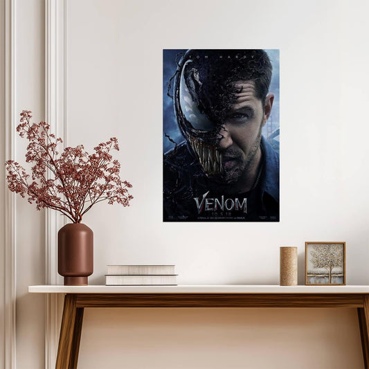 Venom Tom Hardy as Eddie Brock | Anti-Hero Poster | Superhero Movie Art - Movies & TV Poster