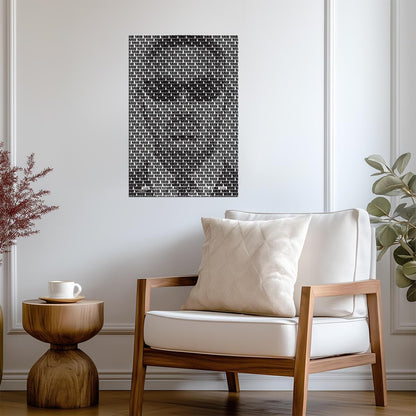 Men in Black 3 Will Smith as Agent J | Text Art Portrait Poster | Sci-Fi Movie Wall Art - Movies & TV Poster