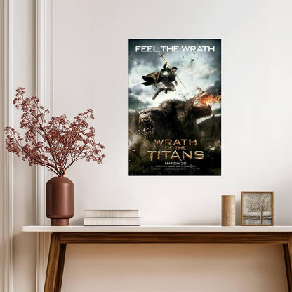 Wrath of the Titans Sam Worthington as Perseus | Greek Mythology Poster | Fantasy Action Movie Art - Movies & TV Poster