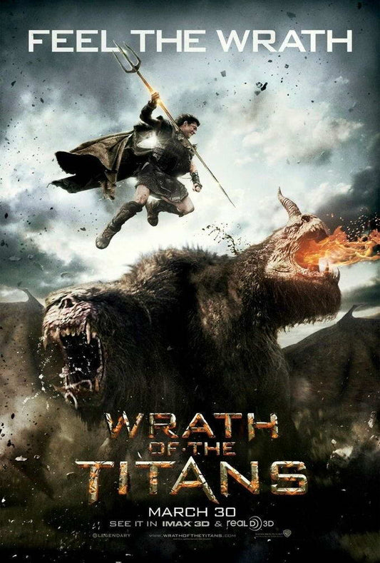 Wrath of the Titans Sam Worthington as Perseus | Greek Mythology Poster | Fantasy Action Movie Art - Movies & TV Poster