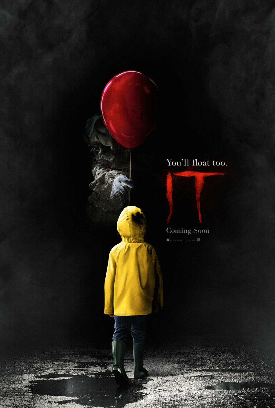 It 2017 Movie You'll Float Too Quote | Pennywise & Georgie Poster | Stephen King Horror Art - Movies & TV Poster