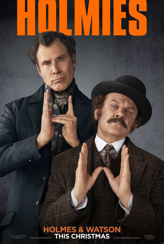 Holmes & Watson Will Ferrell & John C Reilly | Sherlock Holmes Comedy | Mystery Parody Movie Poster - Movies & TV Poster