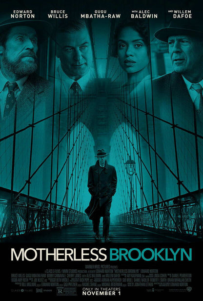 Motherless Brooklyn Edward Norton | Neo-Noir Crime Drama Poster | Detective Film Art - Movies & TV Poster