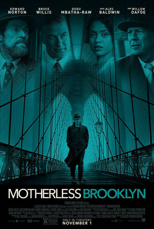 Motherless Brooklyn Edward Norton | Neo-Noir Crime Drama Poster | Detective Film Art - Movies & TV Poster