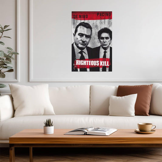 Righteous Kill | Robert De Niro & Al Pacino | Crime Thriller Movie Poster - Movies & TV Poster