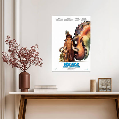 Ice Age Dawn of the Dinosaurs | Scrat Sid & Manny | Animated Comedy Movie Poster - Movies & TV Poster