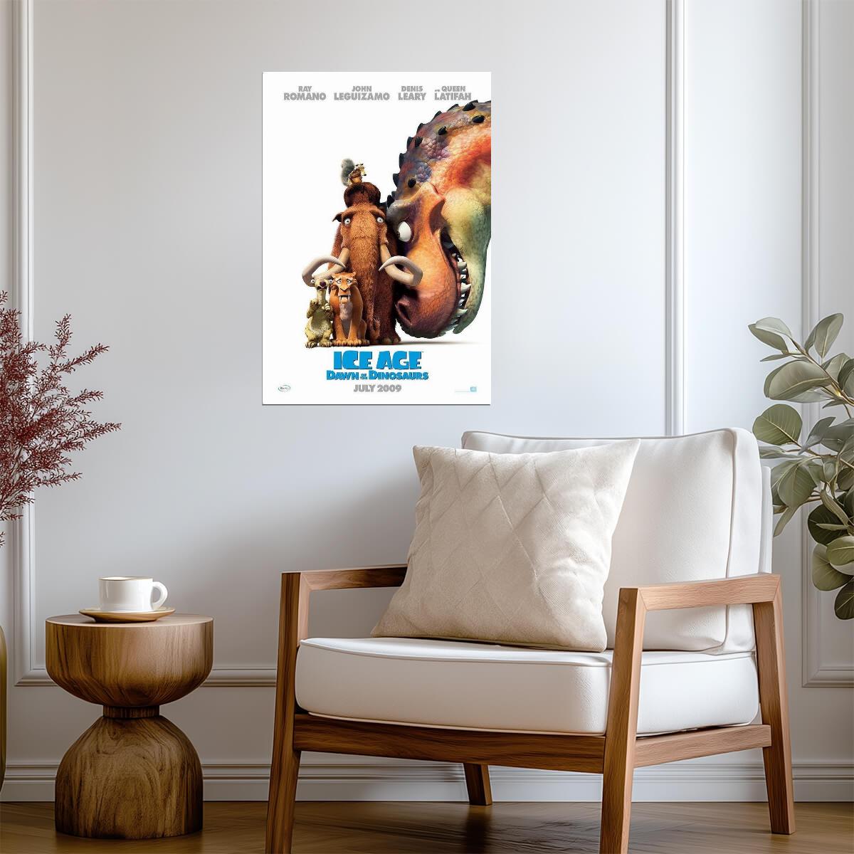 Ice Age Dawn of the Dinosaurs | Scrat Sid & Manny | Animated Comedy Movie Poster - Movies & TV Poster