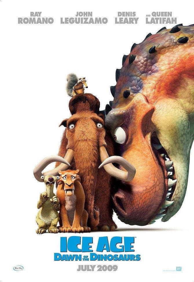Ice Age Dawn of the Dinosaurs | Scrat Sid & Manny | Animated Comedy Movie Poster - Movies & TV Poster