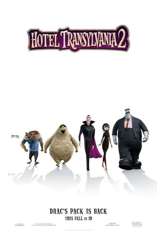 Hotel Transylvania 2 Adam Sandler as Dracula | Animated Comedy Poster | Family Halloween Movie Art - Movies & TV Poster
