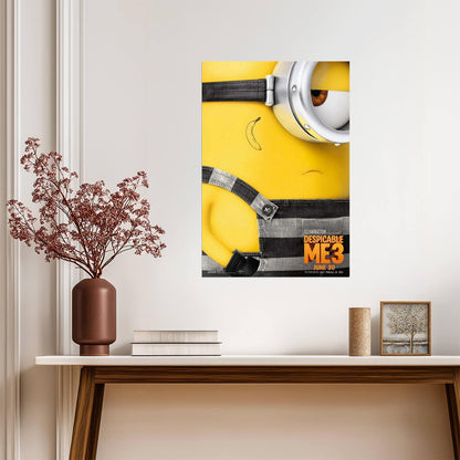 Despicable Me 3 Minions Banana Poster | Steve Carell Animated Comedy | Family Movie Art - Movies & TV Poster