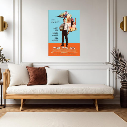 Wish I Was Here Zach Braff | Indie Comedy Drama Poster | A Film by Zach Braff - Movies & TV Poster