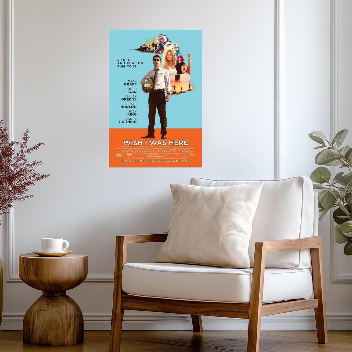 Wish I Was Here Zach Braff | Indie Comedy Drama Poster | A Film by Zach Braff - Movies & TV Poster