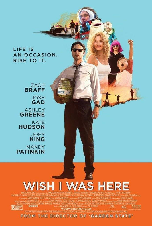 Wish I Was Here Zach Braff | Indie Comedy Drama Poster | A Film by Zach Braff - Movies & TV Poster