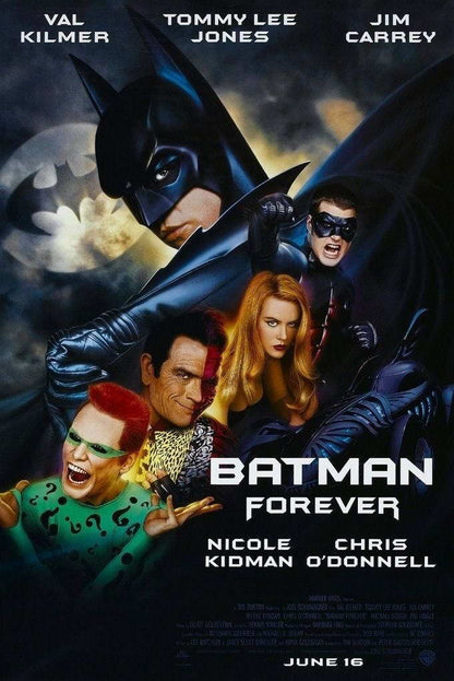 Batman Forever Val Kilmer as Batman | 90s Superhero Movie Poster | DC Comics Film Art - Movies & TV Poster