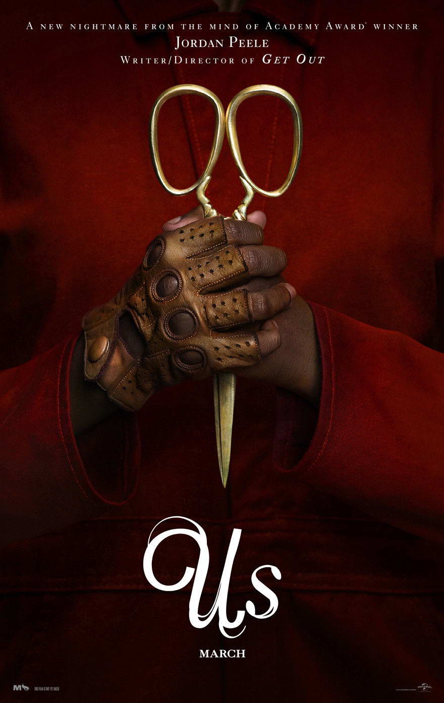 Us a Jordan Peele Film | Lupita Nyong'o Horror Poster | Psychological Thriller Art - Movies & TV Poster