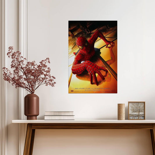 Spider-Man 2002 Movie | Tobey Maguire as Spider-Man | Sam Raimi Superhero Poster - Movies & TV Poster